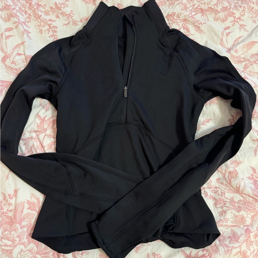 Women's Black lululemom quarter zip